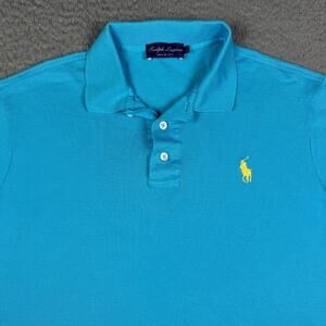 Ralph Lauren Purple Label Polo Shirt Mens Large Italy Made Pique Mesh Classic